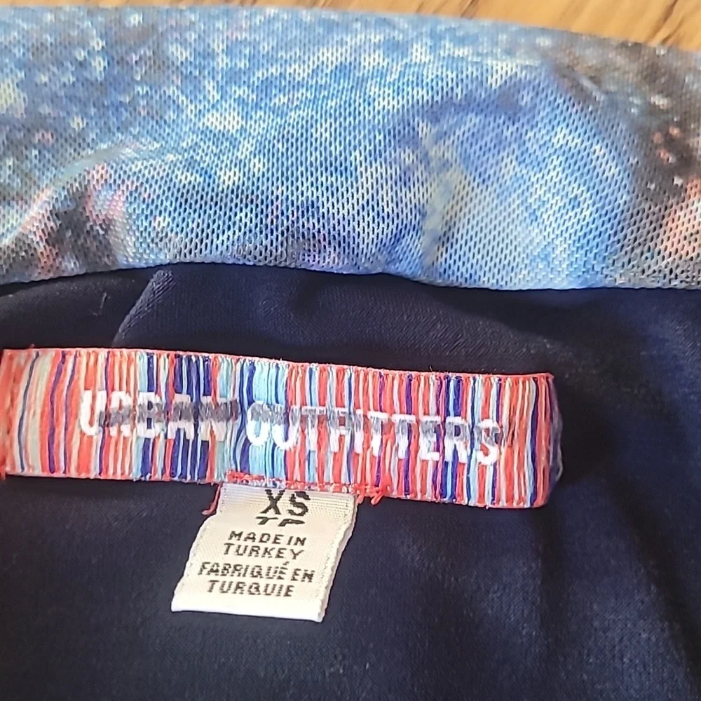 Urban Outfitters Mini-Skirt and/or Tube Top, Size XS, Space Design, Dark Colors